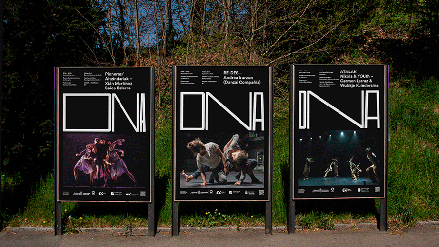 Carteles DNA Festival de Danza contemporánea de Navarra