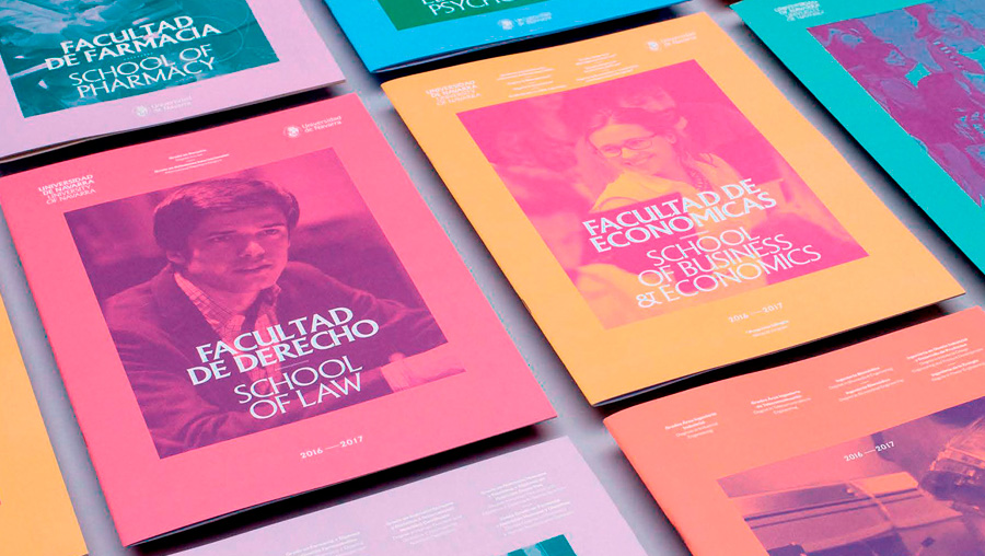 Folletos facultades Universidad de Navarra