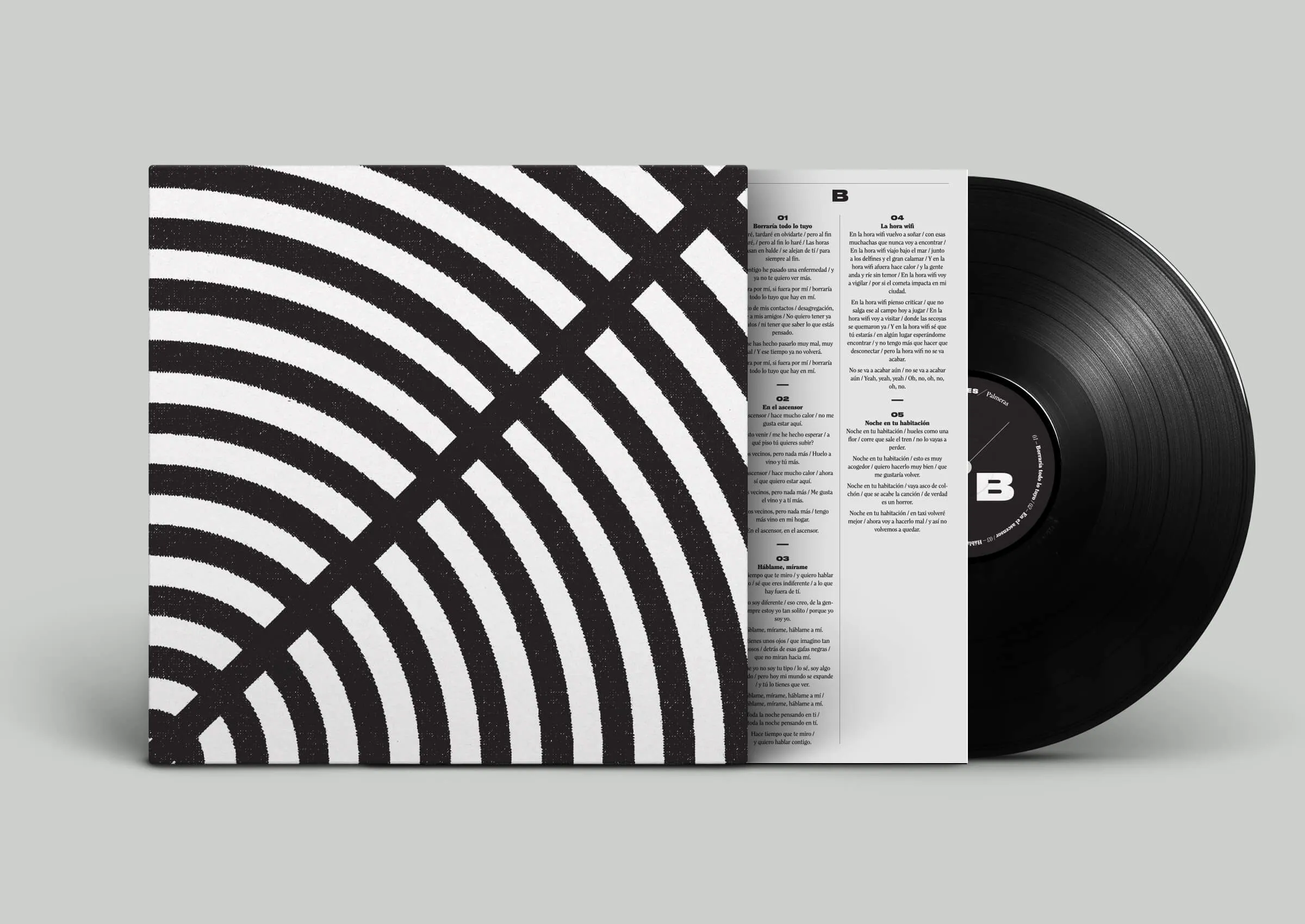 Portada y letras Palmeras 