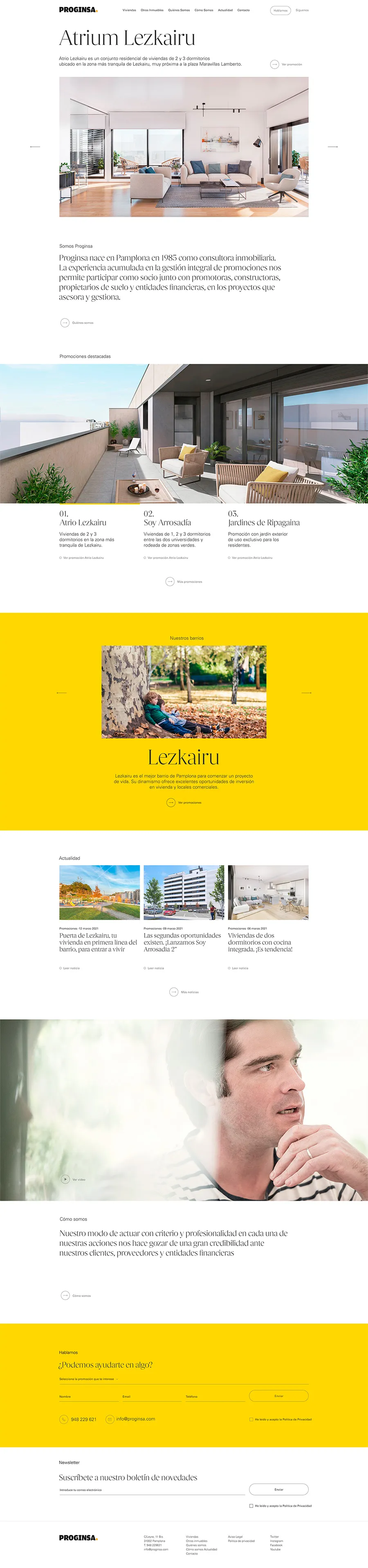 Captura Home web Proginsa